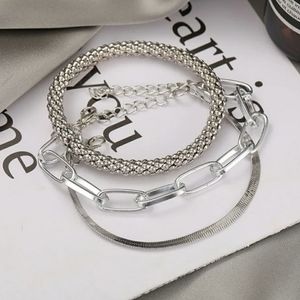 NEW Silver 3-Pc Women's Bracelet Set